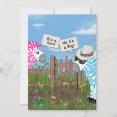 ベビー性別の表示パーティー 招待状 (正面)