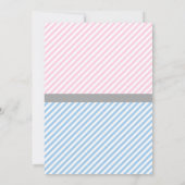 ベビー性別の表示 – フェードまたは三つ編み招待状 招待状 (裏面)