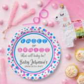 ベビー性別の表示 – フェードまたは三つ編み ペーパープレート (パーティー)