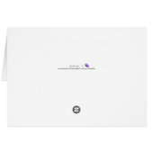 ベビー性別リビールパーティの招待状ピンク&ブルー (裏面横)