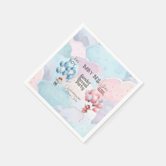 ベビー性別表示 スタンダードカクテルナプキン (角)