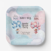 ベビー性別表示 ペーパープレート (正面)