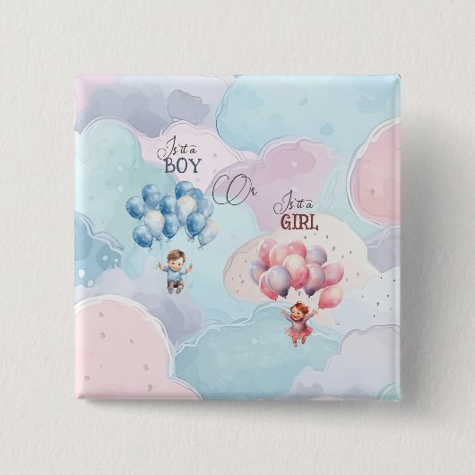 ベビー性別表示 缶バッジ (正面)