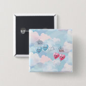 ベビー性別表示 缶バッジ (正面&裏面)