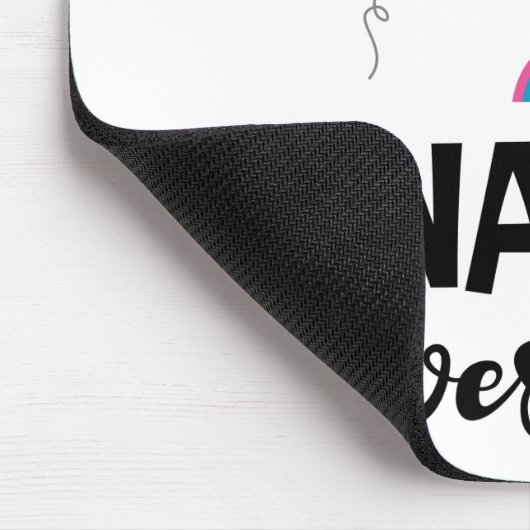 ベビー性明らかにピンクまたは青のナナあなたを愛 マウスパッド (コーナー)