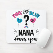 ベビー性明らかにピンクまたは青のナナあなたを愛 マウスパッド (マウス)