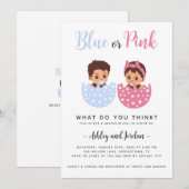 ベビー性発現ひび割れた卵の招待状 招待状 (正面/裏面)