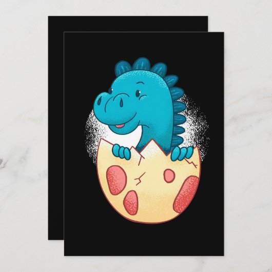 ベビー恐生まれたばかりの竜 |かわいい贈り物 | forベビー  案内状 (正面/裏面)