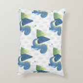 ベビー恐竜と山 アクセントクッション (裏面(縦))