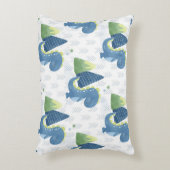 ベビー恐竜と山 アクセントクッション (正面(垂直))