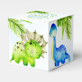 ベビー恐竜の幼児の誕生日パーティーのお願いボックス フェイバーボックス (正面サイド)