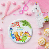 ベビー恐竜の幼児の誕生日パーティー ペーパープレート (パーティー)