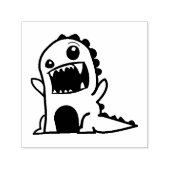 ベビー恐竜の漫画 セルフインキングスタンプ (デザイン)