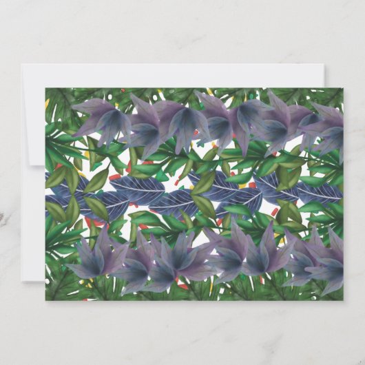 ベビー恐竜の誕生日パーティー!写真 招待状 (裏面)