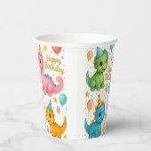 ベビー恐竜の誕生日紙カップ！ 紙コップ (右)