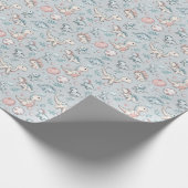 ベビー恐竜の青 ラッピングペーパー (角)