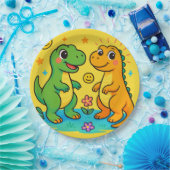 ベビー恐竜をテーマにした紙プレート ペーパープレート (パーティー)