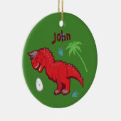 ベビー恐竜カルノタウロス セラミックオーナメント (右)