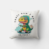 ベビー恐竜スケートで滑る |こうやって転が クッション (正面)