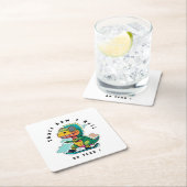 ベビー恐竜スケートで滑る |こうやって転が スクエアペーパーコースター (インサイチュ)