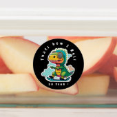 ベビー恐竜スケートで滑る |こうやって転が ラベル (貼付)