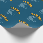 ベビー恐竜デザイン – マットラッピング紙 ラッピングペーパー (角)