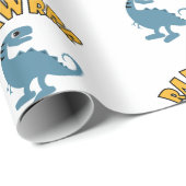 ベビー恐竜デザイン – マットラッピング紙 ラッピングペーパー (ロールコーナー)