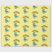 ベビー恐竜デザイン – マットラッピング紙 ラッピングペーパー (フラット)