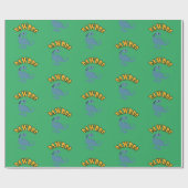ベビー恐竜デザイン – マットラッピング紙 ラッピングペーパー (フラット)
