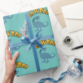 ベビー恐竜デザイン – マットラッピング紙 ラッピングペーパー