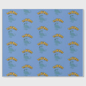 ベビー恐竜デザイン – マットラッピング紙 ラッピングペーパー (フラット)