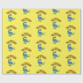 ベビー恐竜デザイン – マットラッピング紙 ラッピングペーパー (フラット)