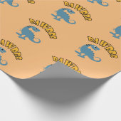 ベビー恐竜デザイン – マットラッピング紙 ラッピングペーパー (角)