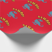 ベビー恐竜デザイン – マットラッピング紙 ラッピングペーパー (角)