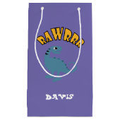 ベビー恐竜デザイン-抱き枕 – 小 スモールペーパーバッグ (正面)