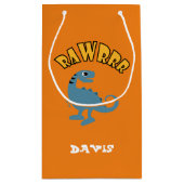 ベビー恐竜デザイン-抱き枕 – 小 スモールペーパーバッグ (裏面)