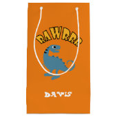 ベビー恐竜デザイン-抱き枕 – 小 スモールペーパーバッグ (正面)