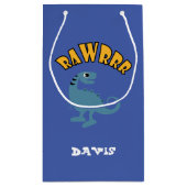 ベビー恐竜デザイン-抱き枕 – 小 スモールペーパーバッグ (裏面)