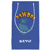 ベビー恐竜デザイン-抱き枕 – 小 スモールペーパーバッグ (正面)