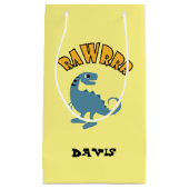 ベビー恐竜デザイン-抱き枕 – 小 スモールペーパーバッグ (正面)