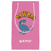 ベビー恐竜デザイン-抱き枕 – 小 スモールペーパーバッグ (正面)