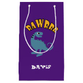 ベビー恐竜デザイン-抱き枕 – 小 スモールペーパーバッグ (正面)