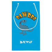 ベビー恐竜デザイン-抱き枕 – 小 スモールペーパーバッグ (裏面)