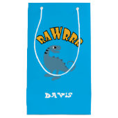 ベビー恐竜デザイン-抱き枕 – 小 スモールペーパーバッグ (正面)