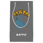 ベビー恐竜デザイン-抱き枕 – 小 スモールペーパーバッグ (正面)