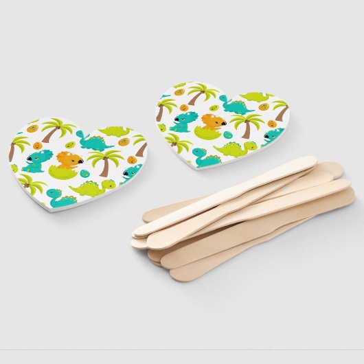 ベビー恐竜トリケラトプスディノエッグズパームツリー ハンドファン (組立なし)