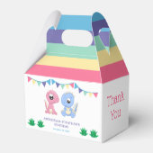 ベビー恐竜ボーイアンドガールジョイント誕生日 フェイバーボックス (裏面サイド)