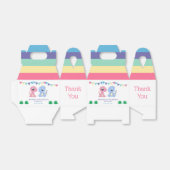 ベビー恐竜ボーイアンドガールジョイント誕生日 フェイバーボックス (折り畳みなし)