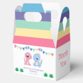 ベビー恐竜ボーイアンドガールジョイント誕生日 フェイバーボックス (オープン)