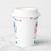 ベビー恐竜ボーイアンドガールジョイント誕生日 紙コップ (右)